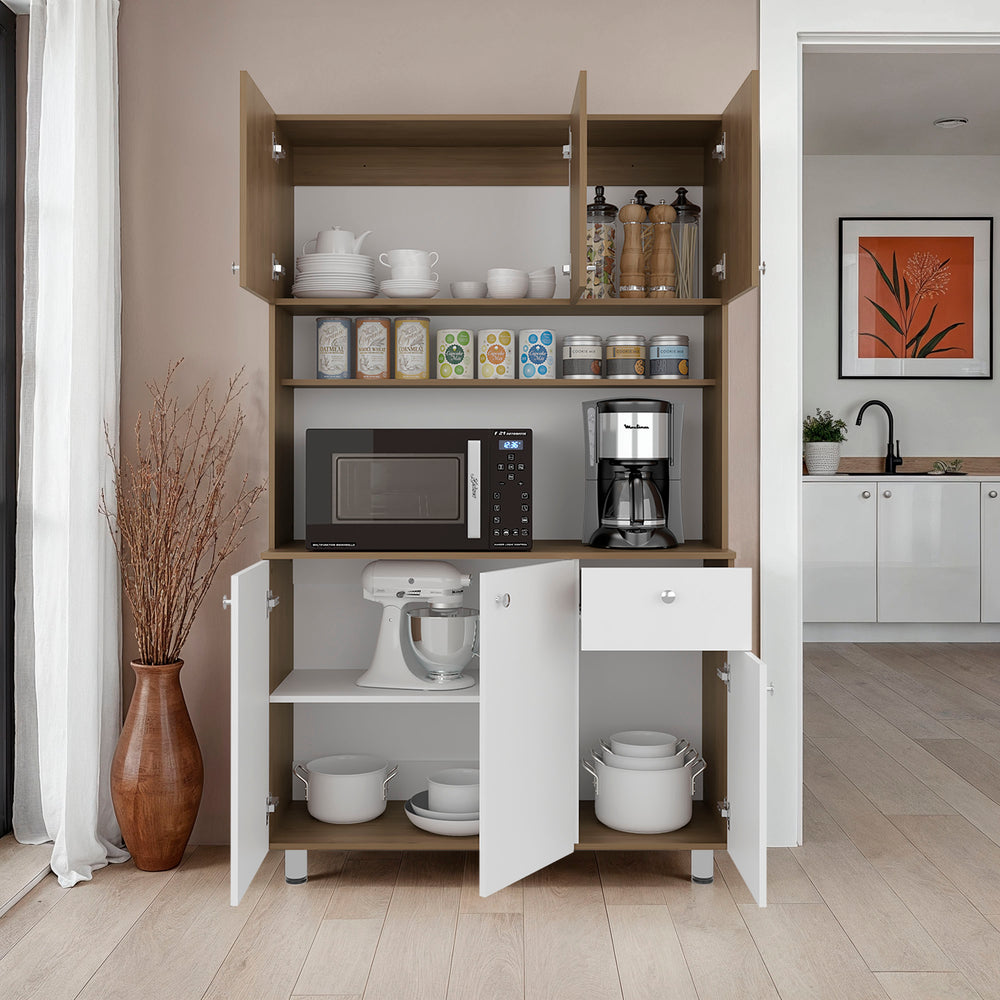 44-Inch Lehr Pantry Cabinet with 1-Drawer – Upper Cabinet Storage
