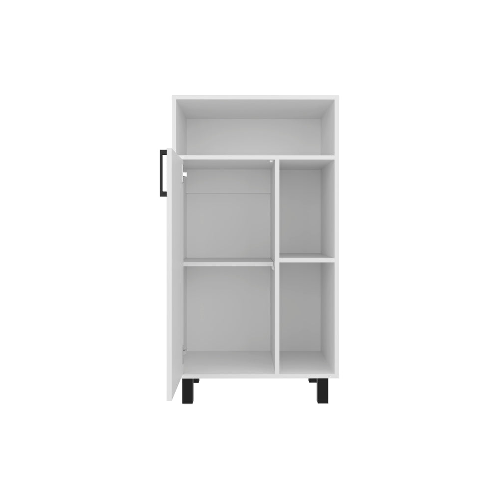 24-Inch Dewar Base Storage Cabinet with Single Door and 5 Open Shelves – Durable Construction