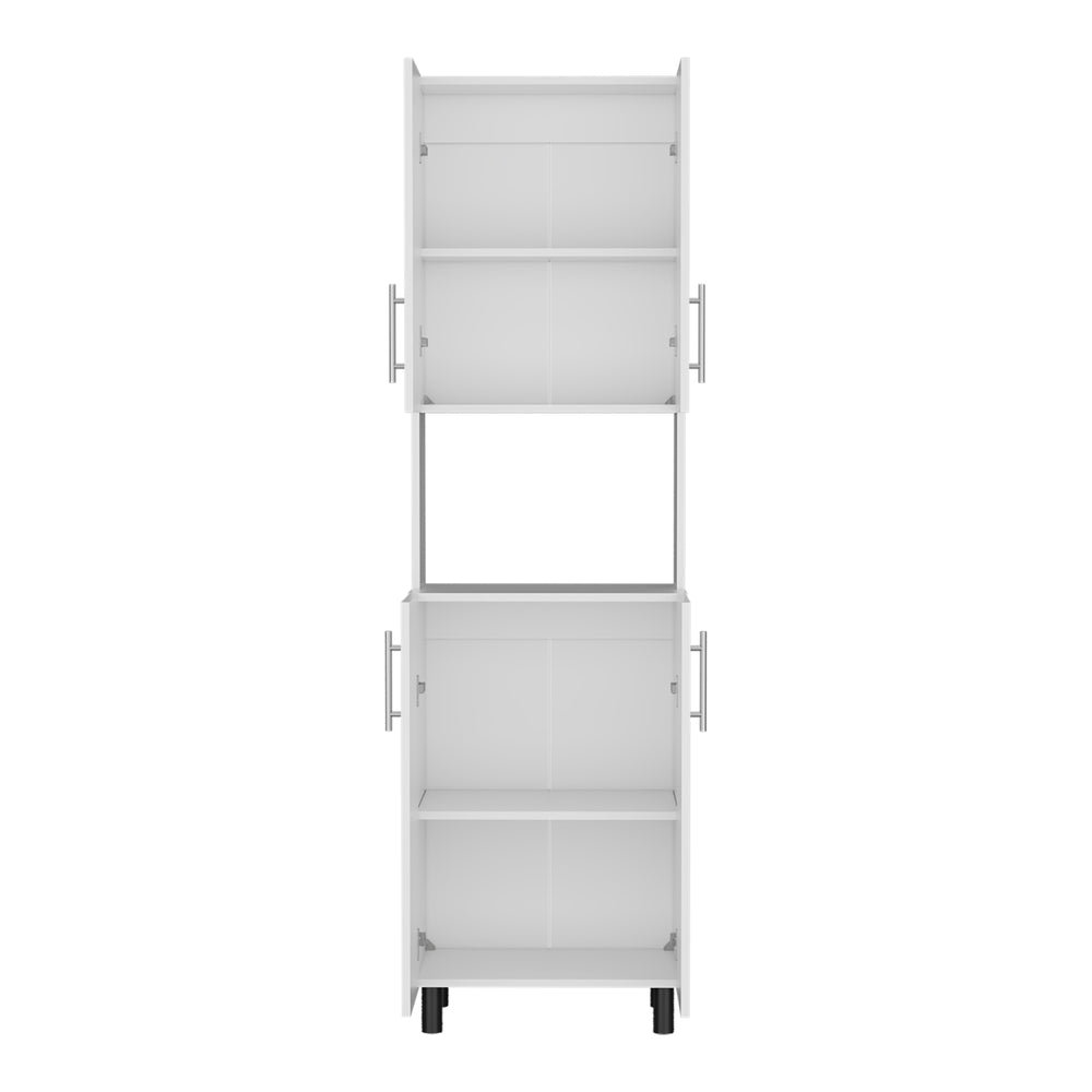 22-Inch Olivet Kitchen Pantry Cabinet with 4 Open Shelves – Tall, Space-Saving Profile