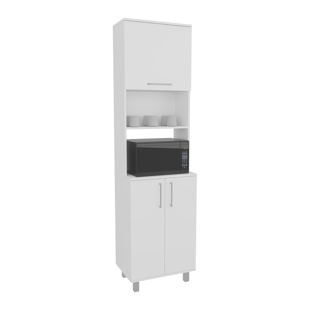 22-Inch Maeser Kitchen Pantry Cabinet with 5 Open Shelves – Flip-Up Door Storage