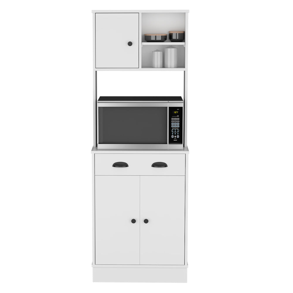 24-Inch Selmer Pantry Cabinet – White Manufactured Wood Finish