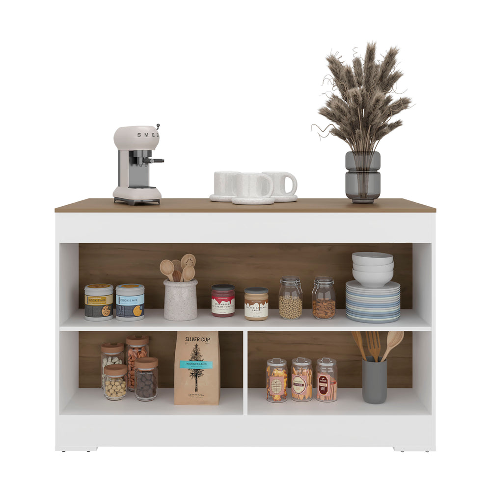 54-Inch Makoti Kitchen Island – Durable Construction