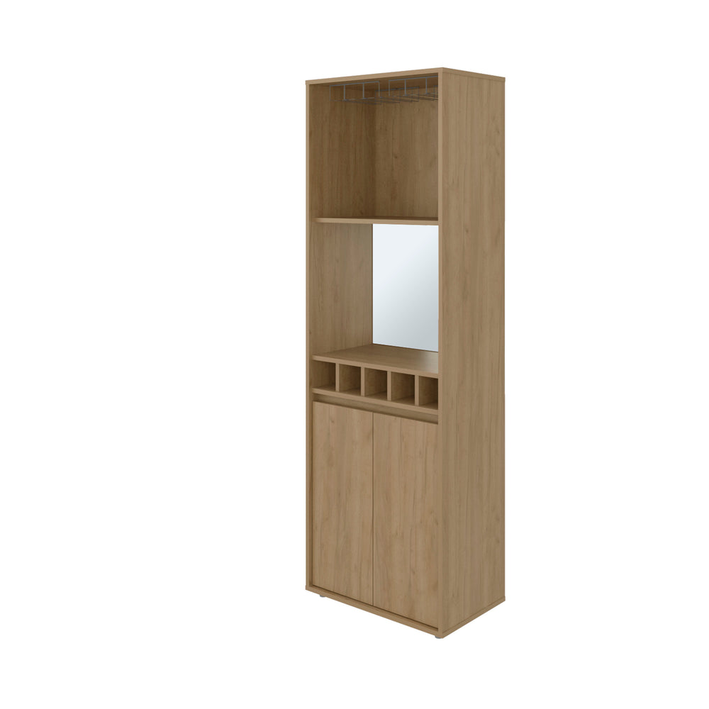 23-Inch Dallas Storage Cabinet with Wine Rack and Double Door – Enclosed Cabinet Storage