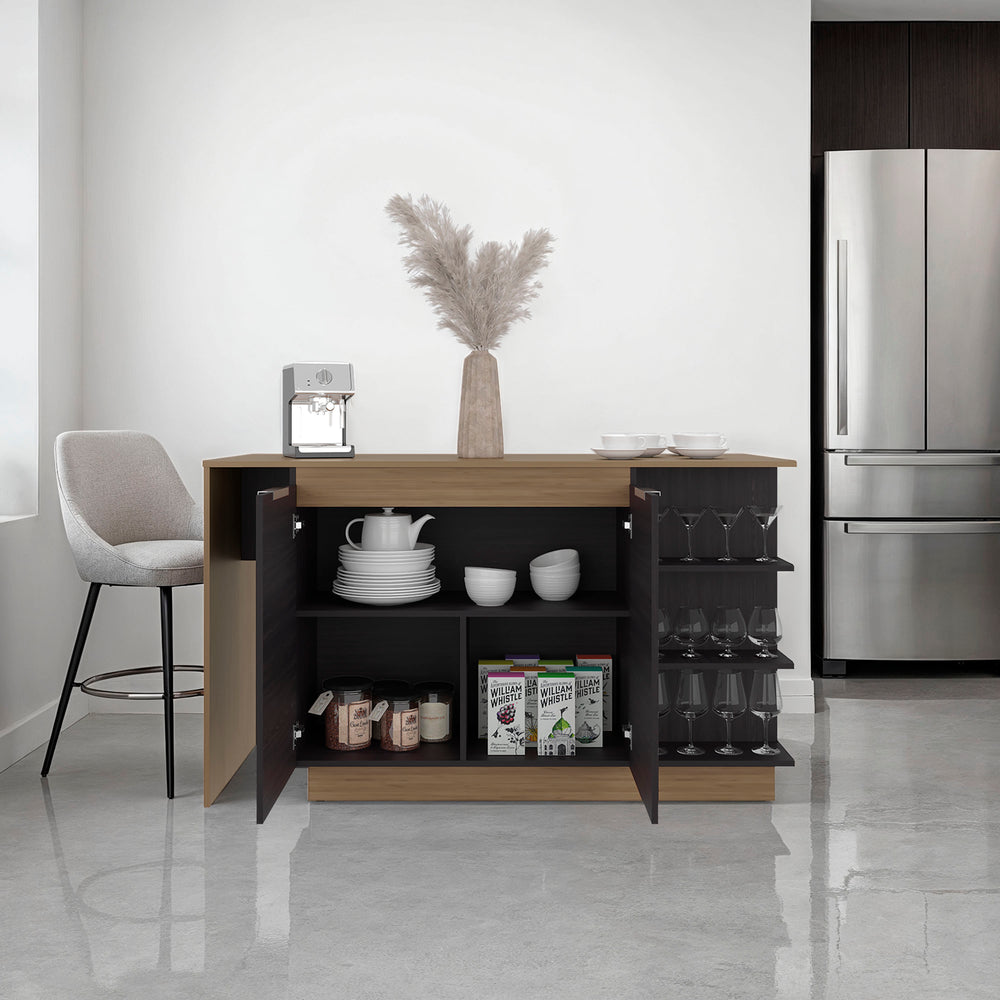 59-Inch Dwight Storage Cabinet – Wine Glass Storage