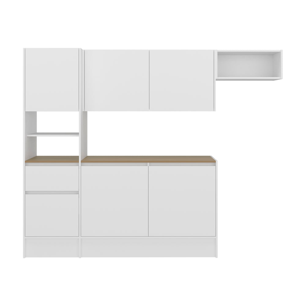 90-Inch Natoma Furniture with 1-Drawer and 8 Open Shelves – Open Shelving Display