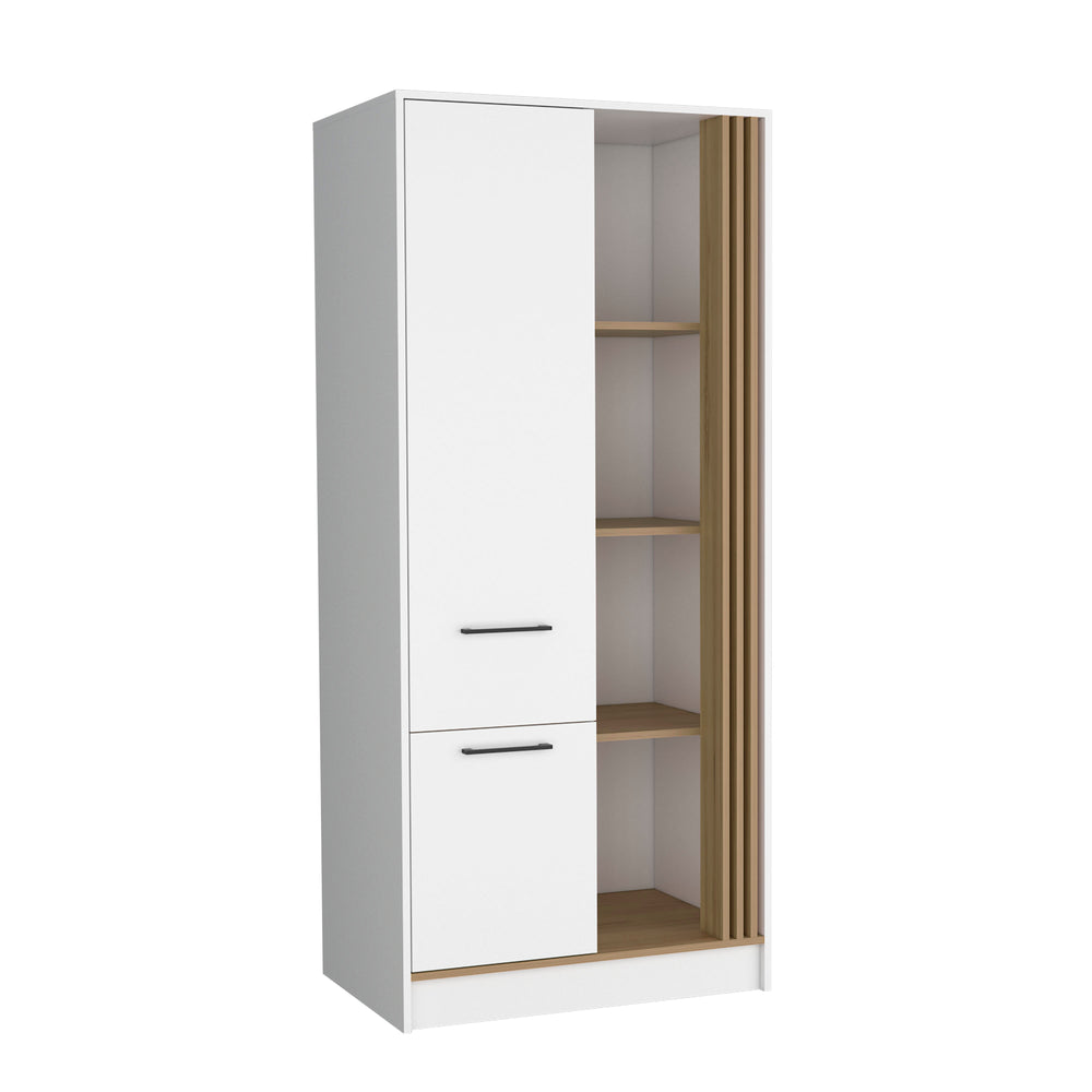 32-Inch Ferndale Armoire with 1-Drawer and Single Door – Smooth Drawer Storage
