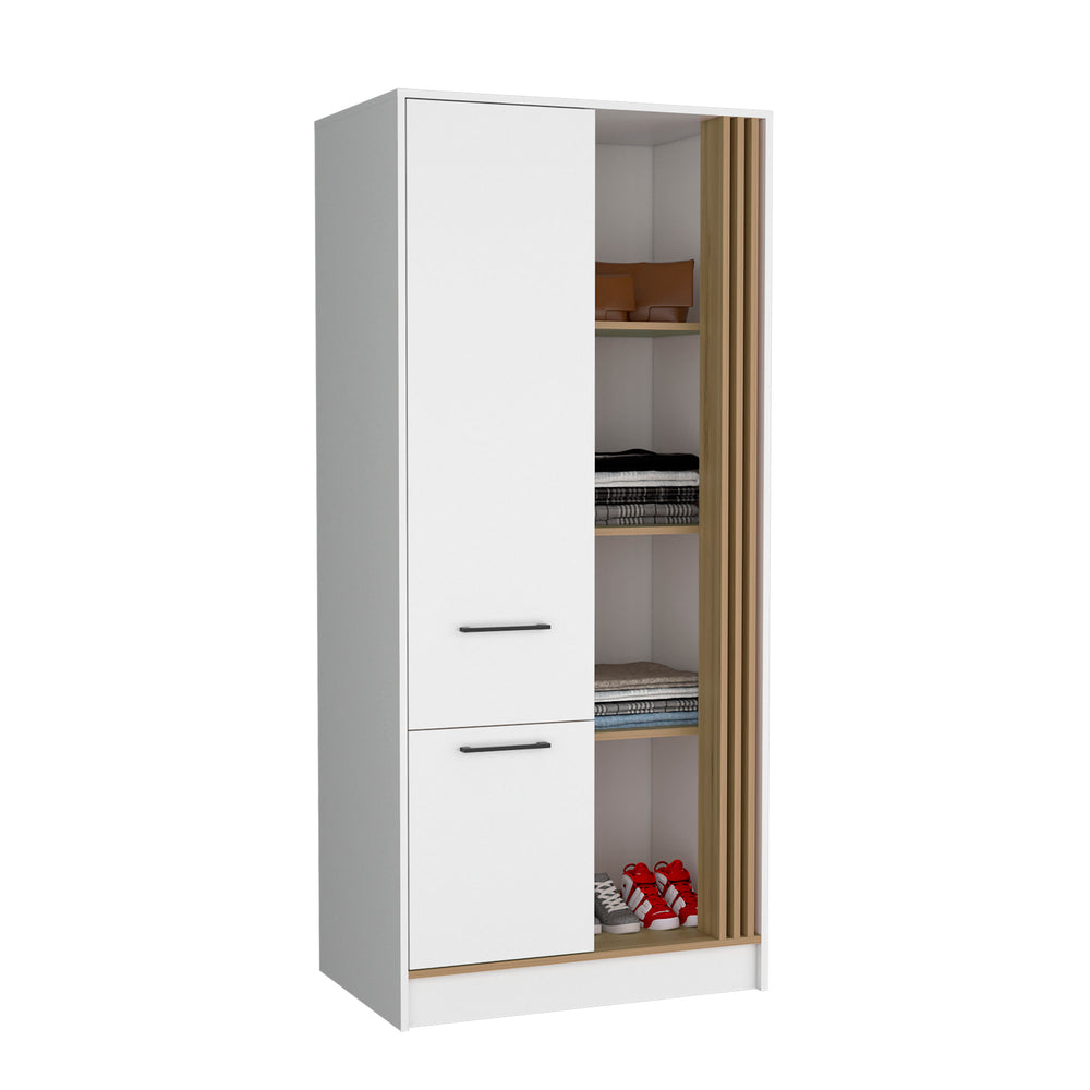 32-Inch Ferndale Armoire with 1-Drawer and Single Door – Two-Tone Finish
