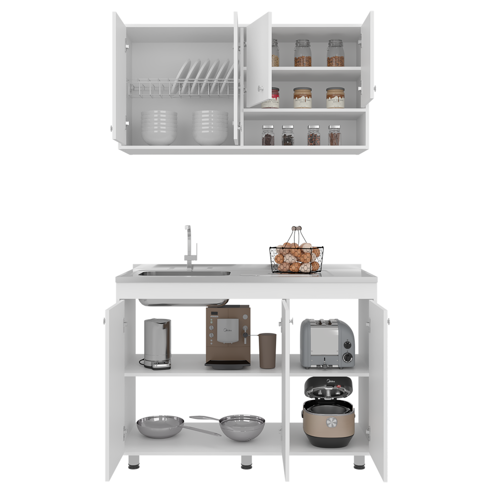 47-Inch Cohoe Storage Cabinet with 8 Open Shelves – Open Shelving Display