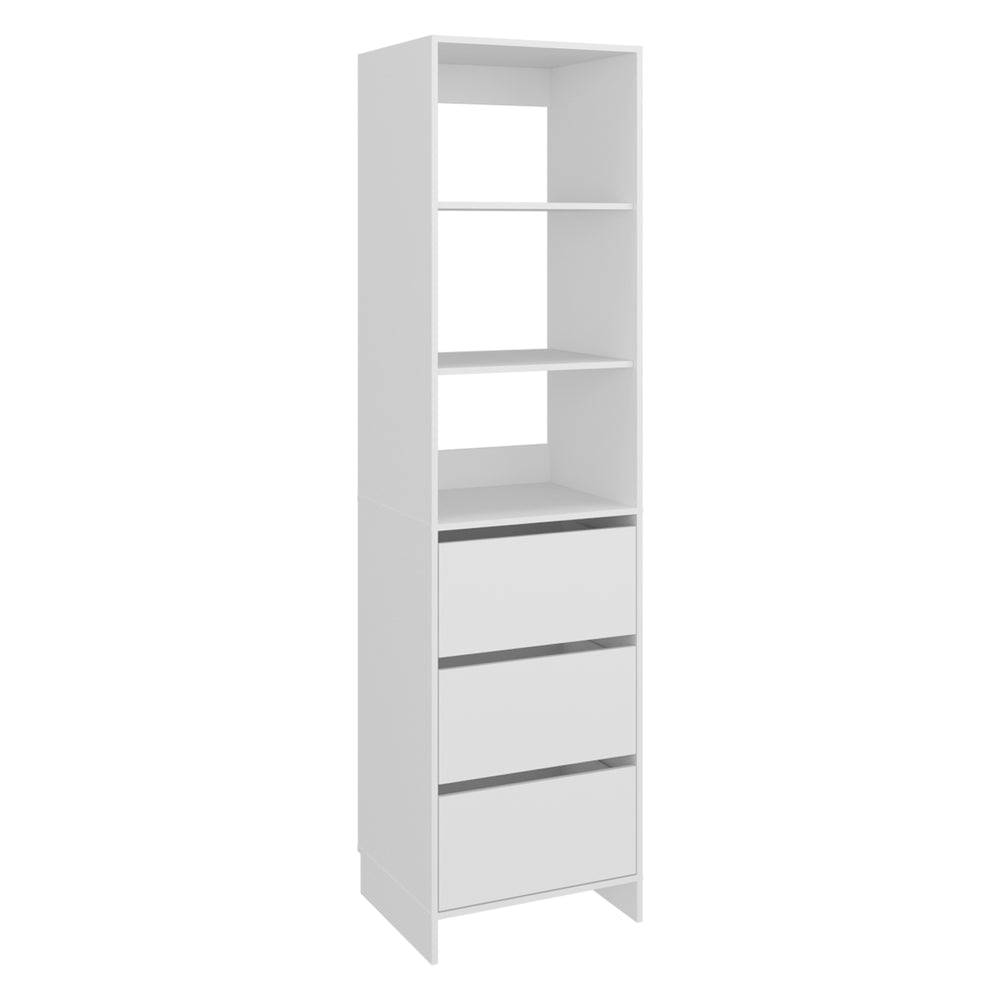 22-Inch Cando Free Standing Closet Organizer with 3-Drawer and 3 Open Shelves – Storage Drawer Bank