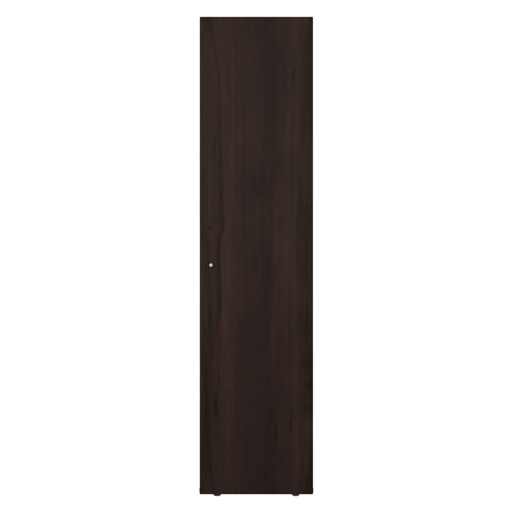 16-Inch Kotlik 1 Wardrobe Closet with Single Door and 4 Open Shelves – Fixed Interior Shelving