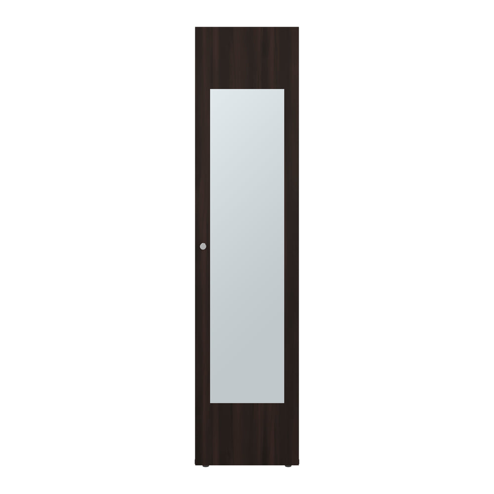 16-Inch Frisco 1 Wardrobe Closet with Mirror and Single Door – Fixed Interior Shelving