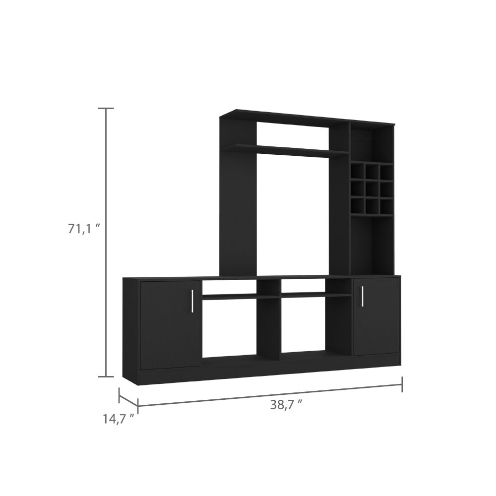 79-Inch King TV Stand with Double Door – Reliable Support