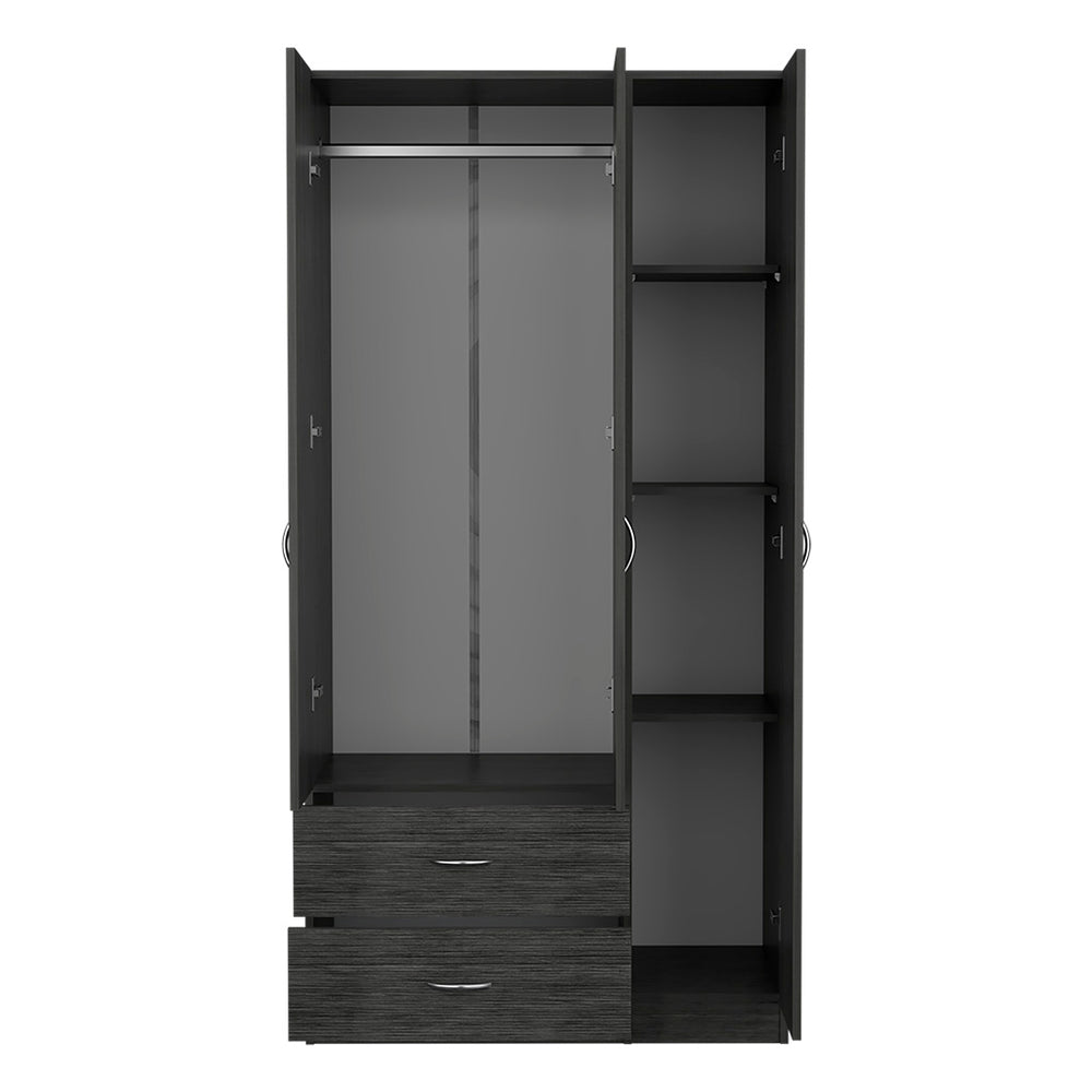 35-Inch Bosko Armoire with 2-Drawer – Spacious Bedroom Storage