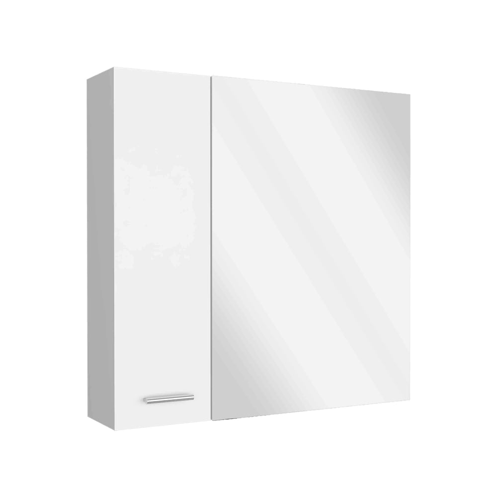24-Inch Harbor Storage Cabinet with Double Door – Mirrored Cabinet Doors