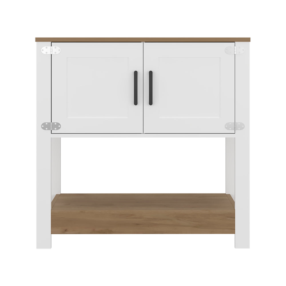 35-Inch Dazey Furniture with 2 Open Shelves – Confirmed Load Rating