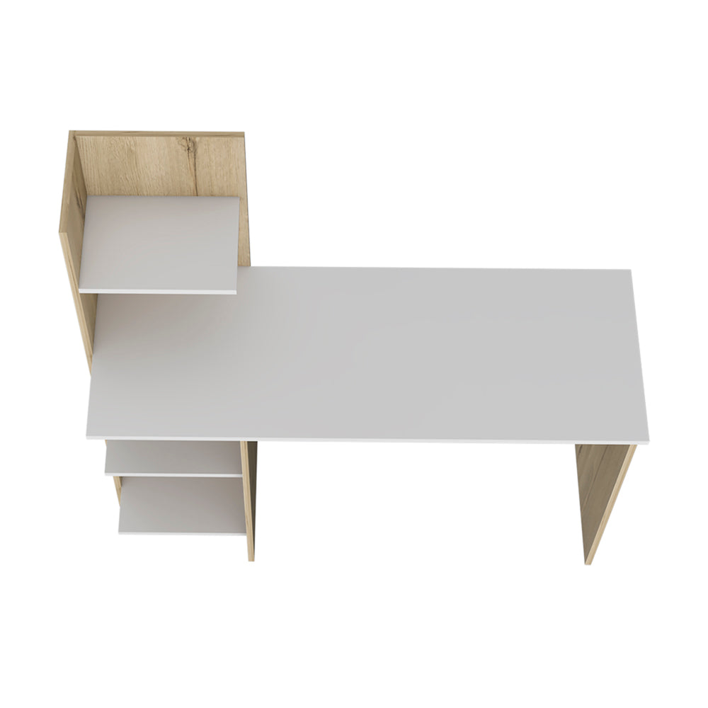 47-Inch Toronto Writing Desk with 4 Open Shelves – Durable Construction