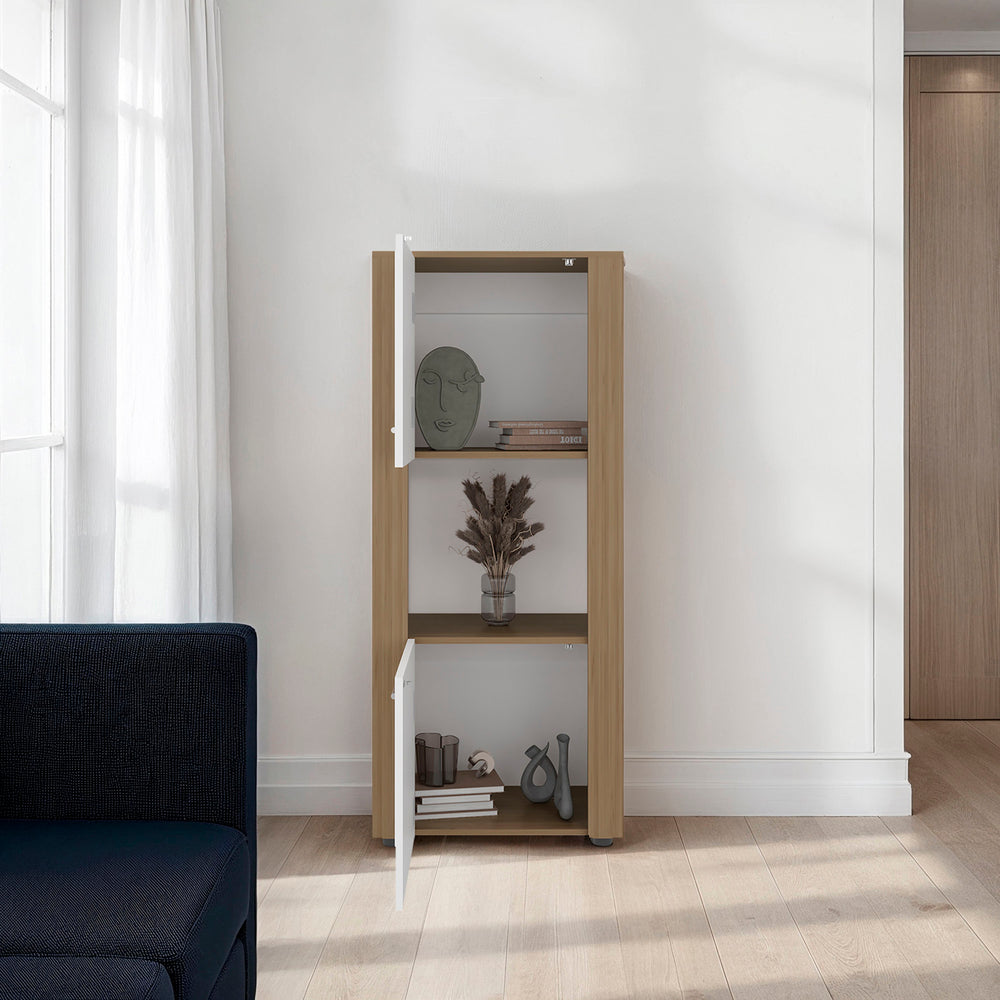 22-Inch Hyder Ladder Bookcase – Enclosed Cabinet Storage