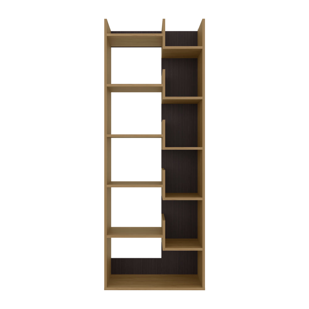 24-Inch Hoodsport Ladder Bookcase with 11 Open Shelves – Slim Footprint