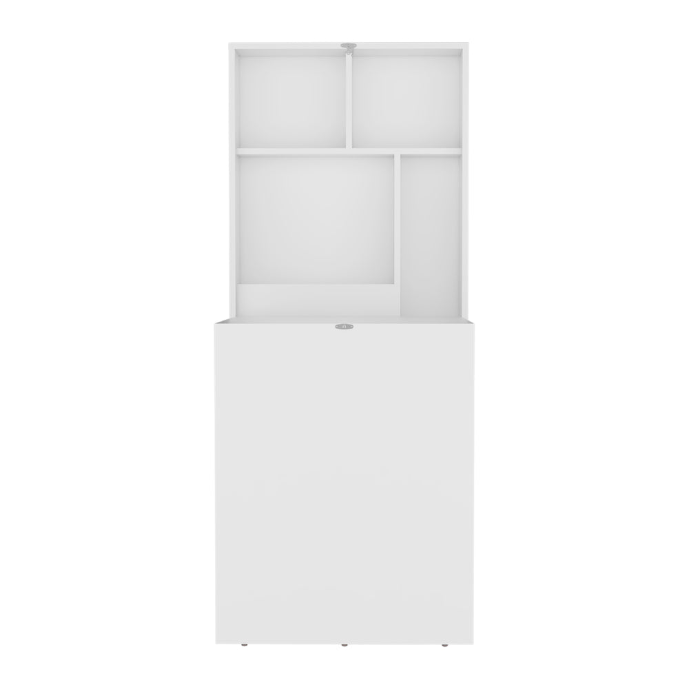 24-Inch Stovall Folding Furniture with 4 Open Shelves – Fold-Down Work Surface