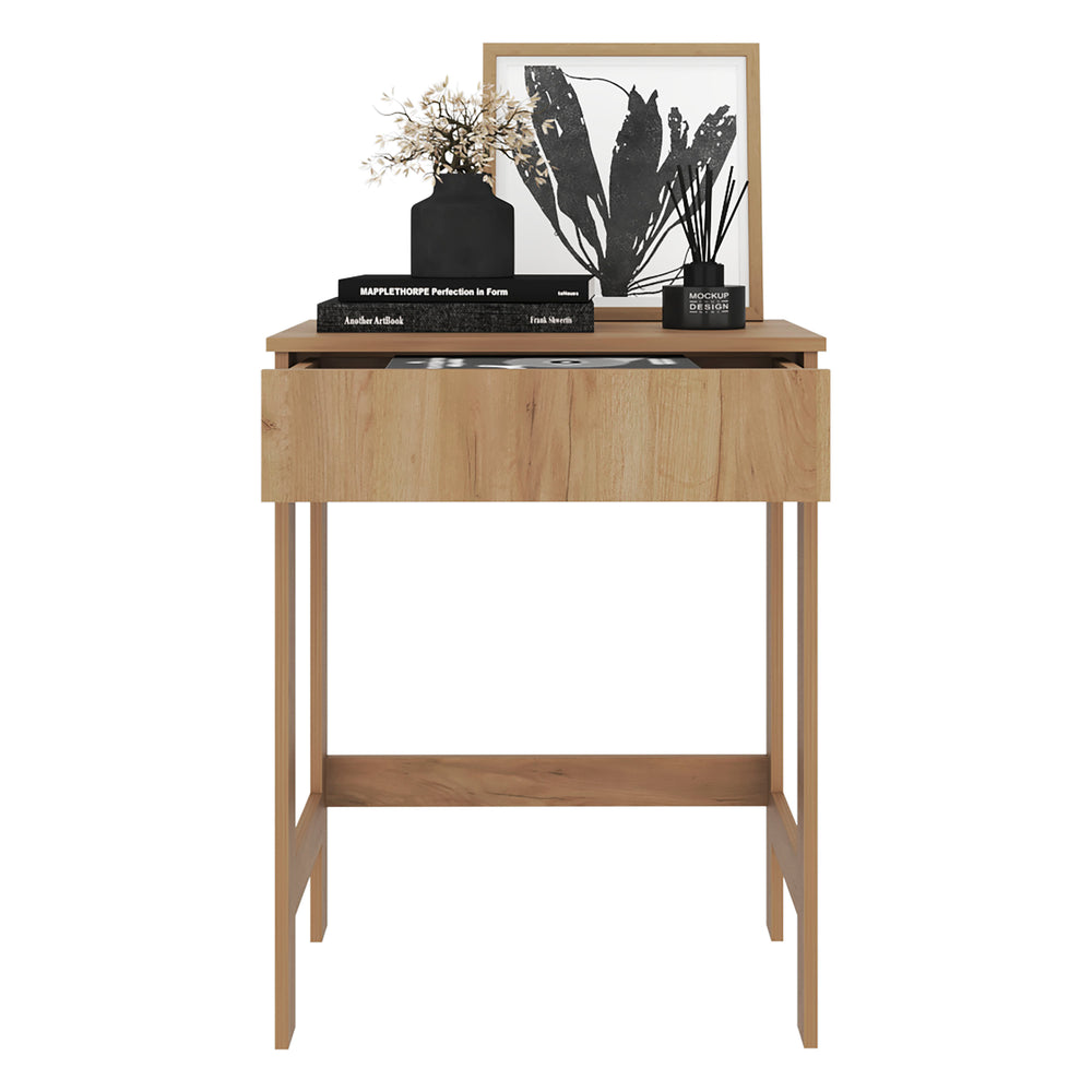 24-Inch Yaak Compact Entryway Writing Desk with 1-Drawer – Indoor Use And Assembly Required