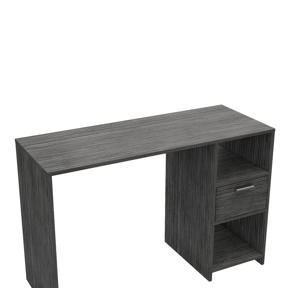 43-Inch Naxos Computer Desk with 1-Drawer – Layered Storage Tower