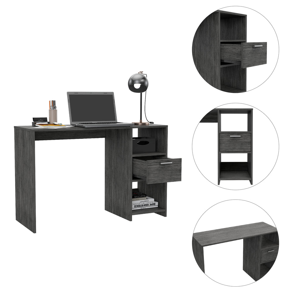 43-Inch Naxos Computer Desk with 1-Drawer – Sturdy Build