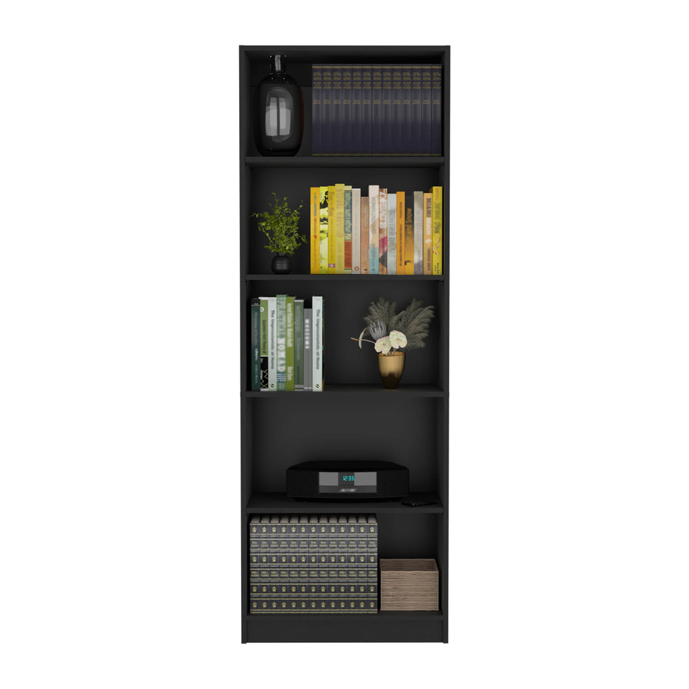 25-Inch Vinton Four-Tier Ladder Bookcase – Open-Back Shelf Design