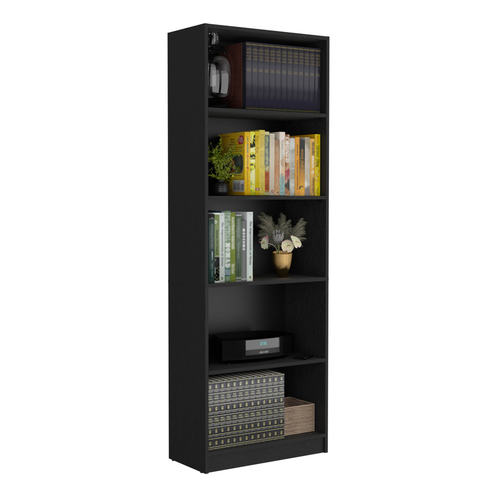 25-Inch Vinton Four-Tier Ladder Bookcase – Open Storage Shelves