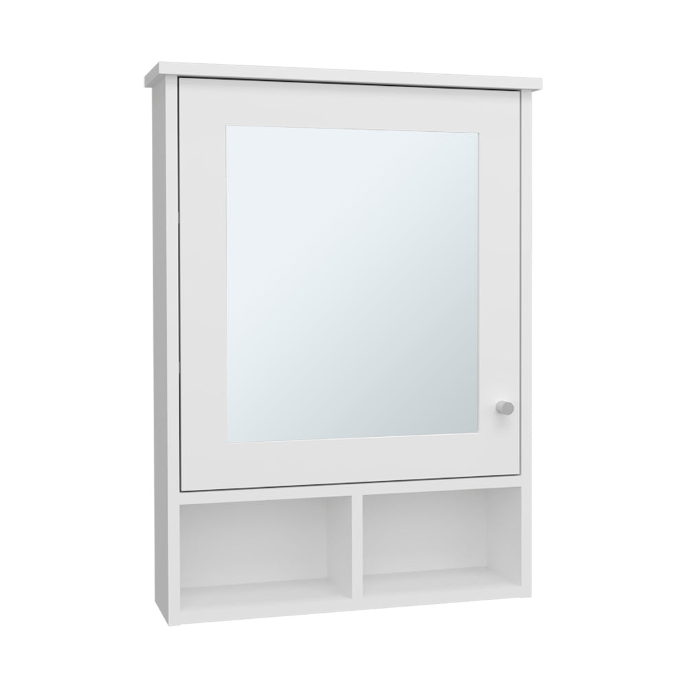 21-Inch Anamoose Medicine Cabinet with Single Door and 5 Open Shelves – Mirror And Storage Combined