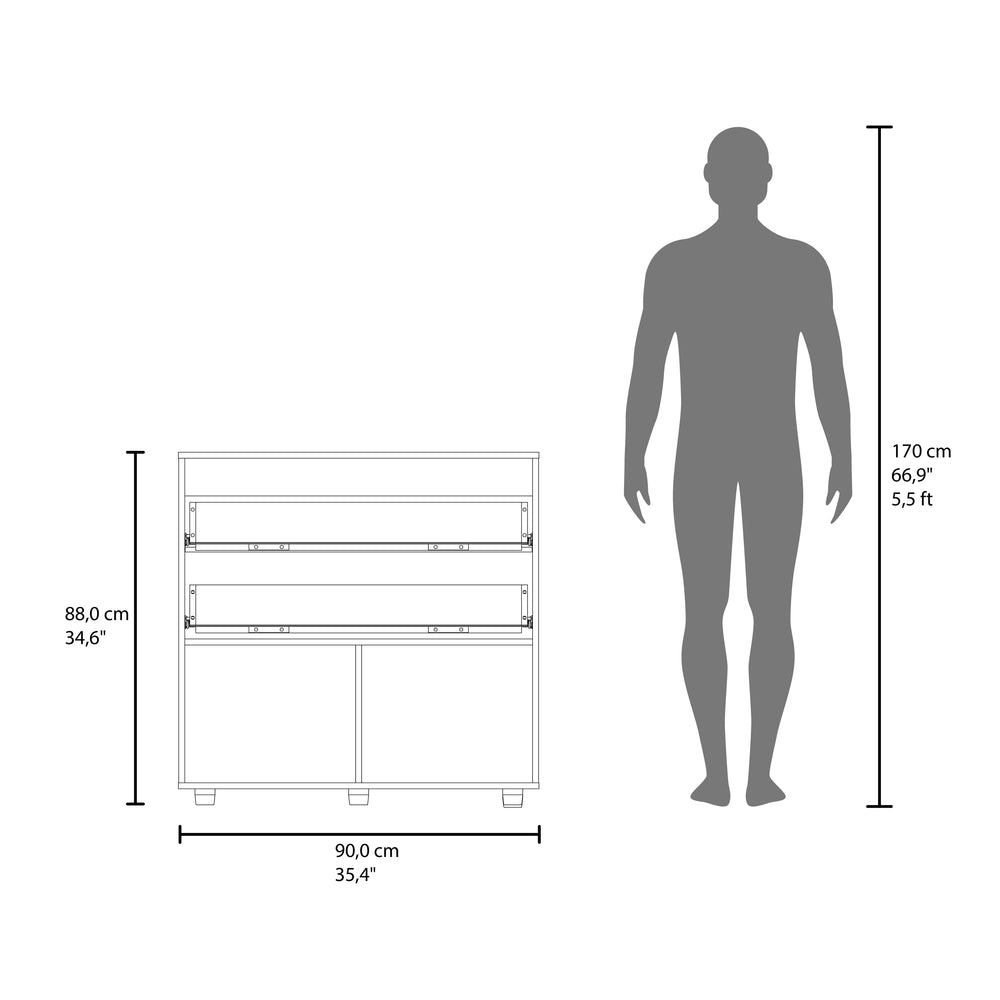 35-Inch Golva Dresser – Cabinet Door Storage