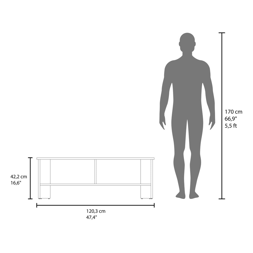 47-Inch Trenton TV Stand with Single Door – Durable Construction