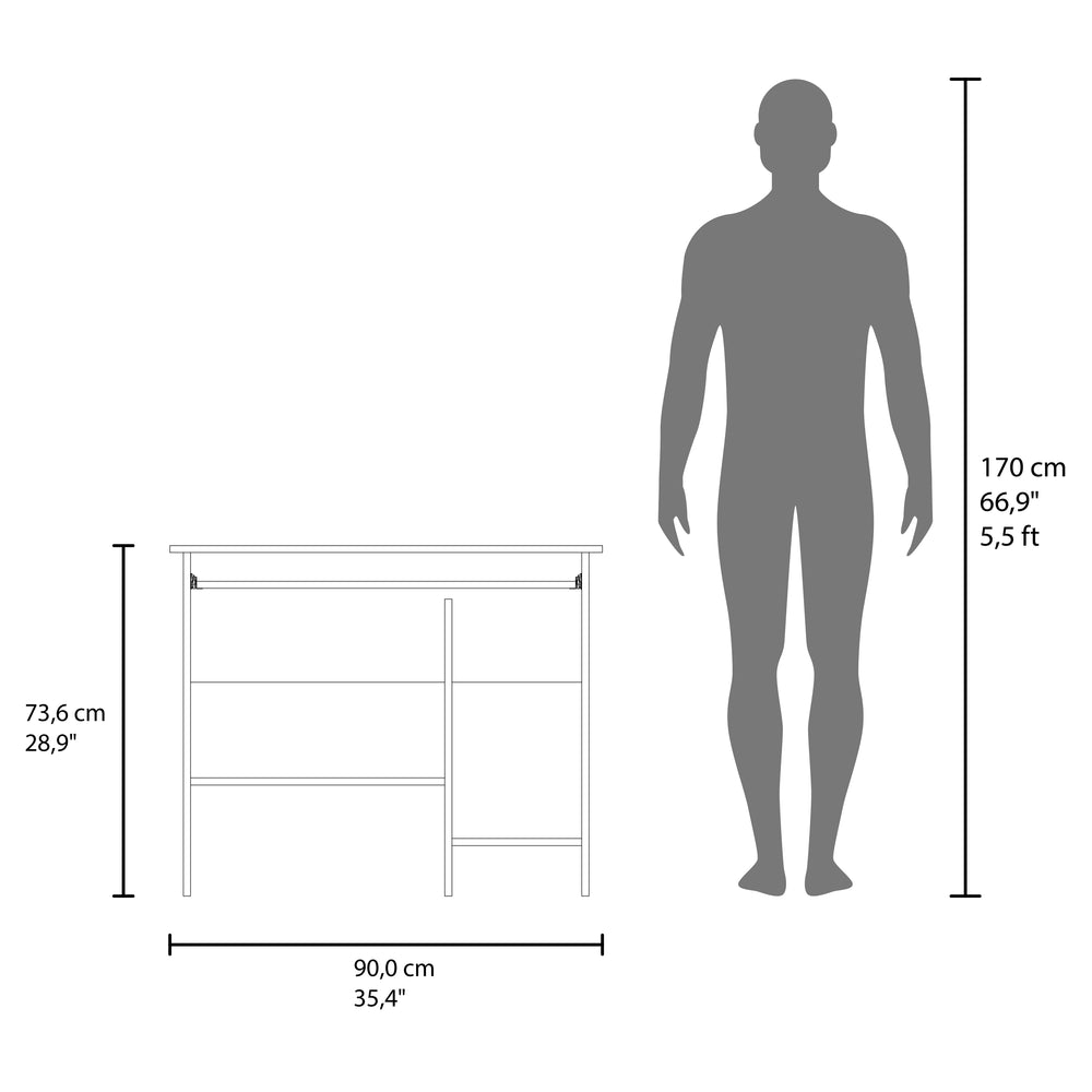 35-Inch Koyuk Computer Desk – Clean, Versatile Design