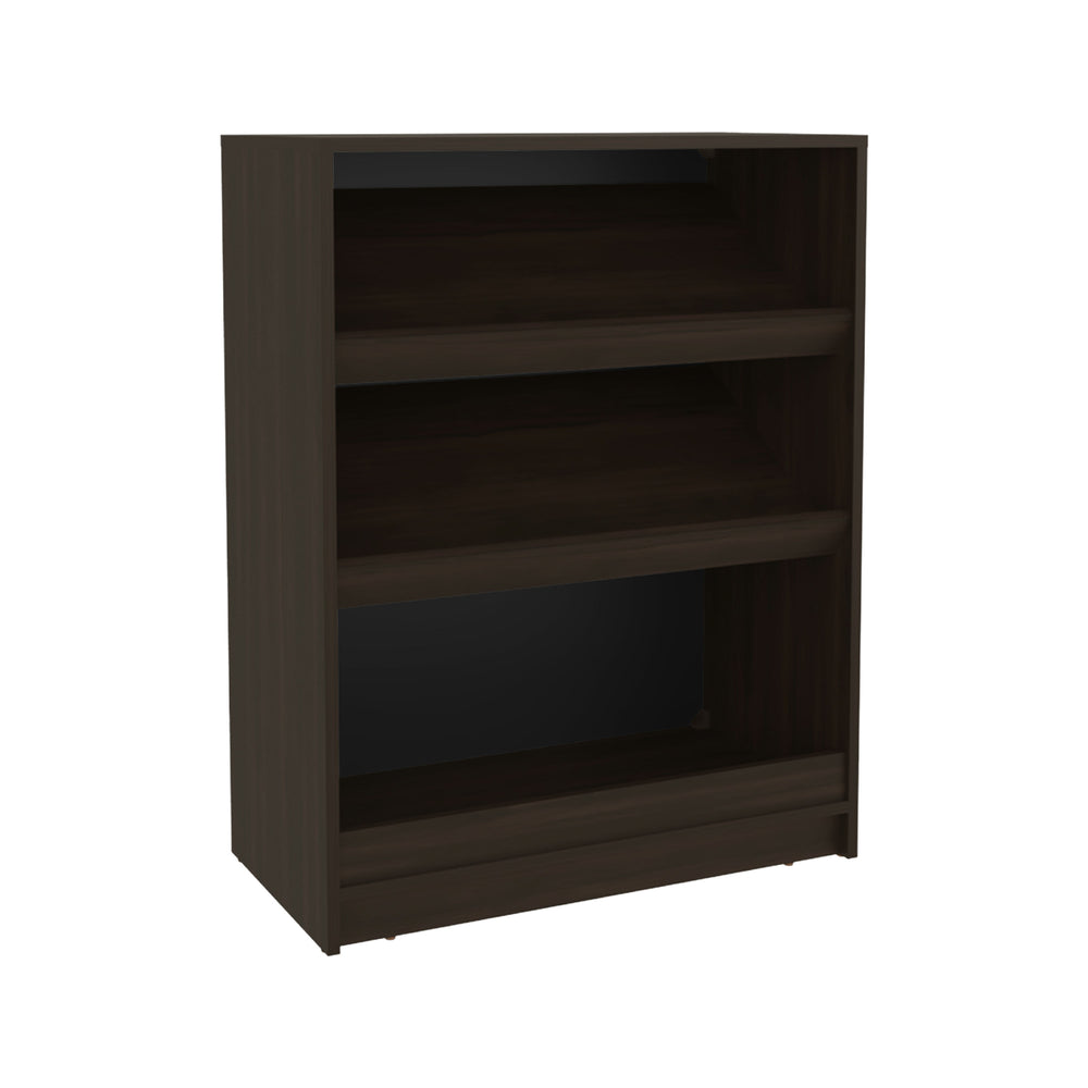 28-Inch Atoka Shoe Storage Cabinet with 3 Open Shelves – Sturdy Shelf Support