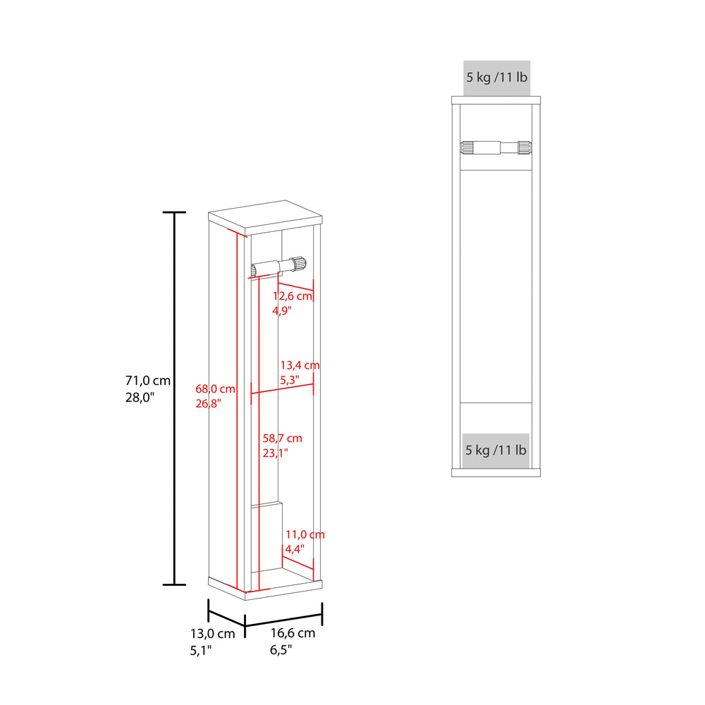 Golovin Furniture with 2 Open Shelves – Overall Dimensions
