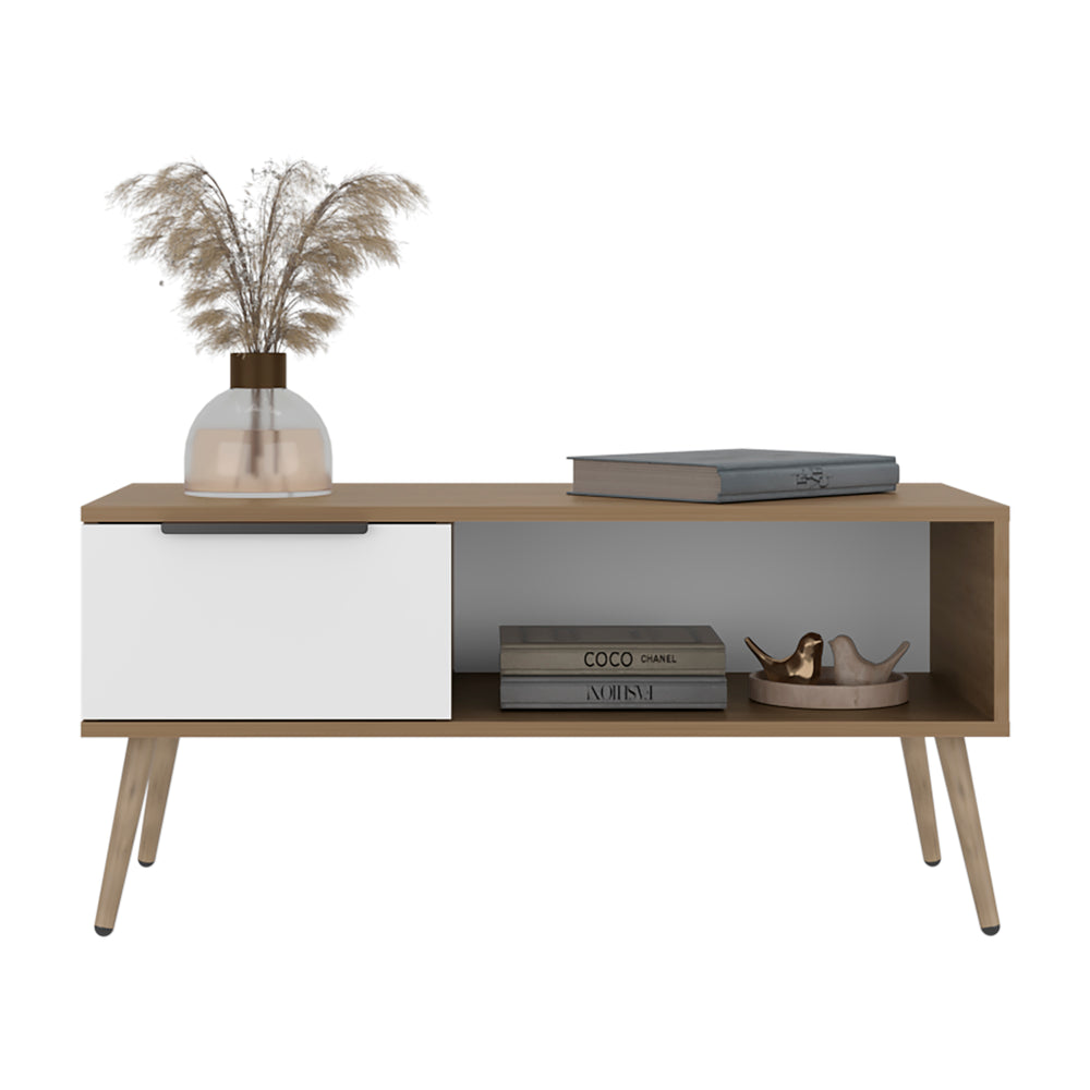 36-Inch Basset Coffee Table with 1-Drawer – Indoor Use And Assembly Required