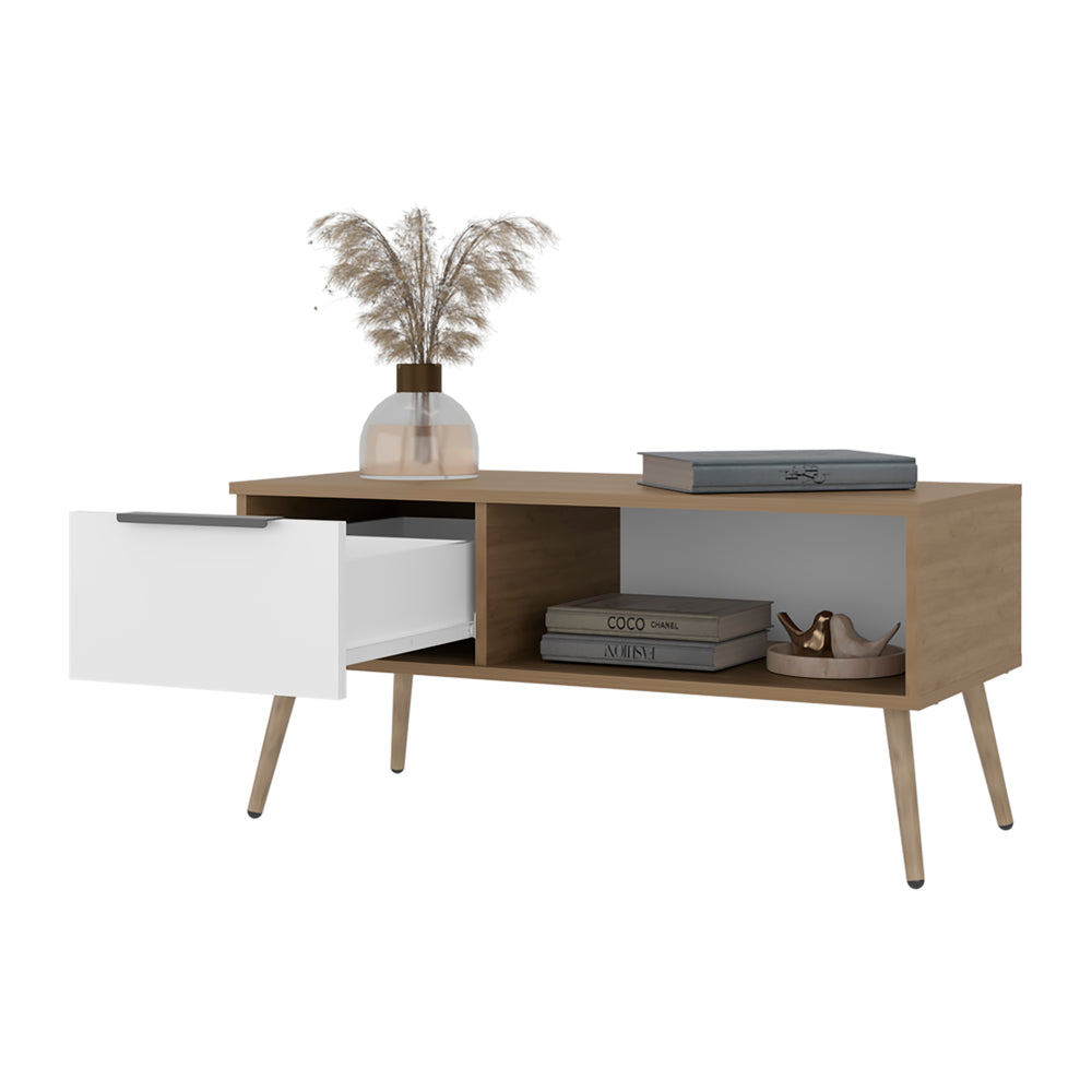 36-Inch Basset Coffee Table with 1-Drawer – Durable Construction