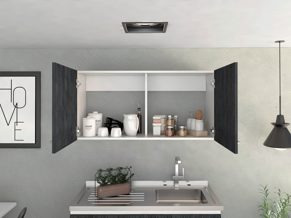 39-Inch Wall Wall Cabinet with Double Door – Space-Saving Design