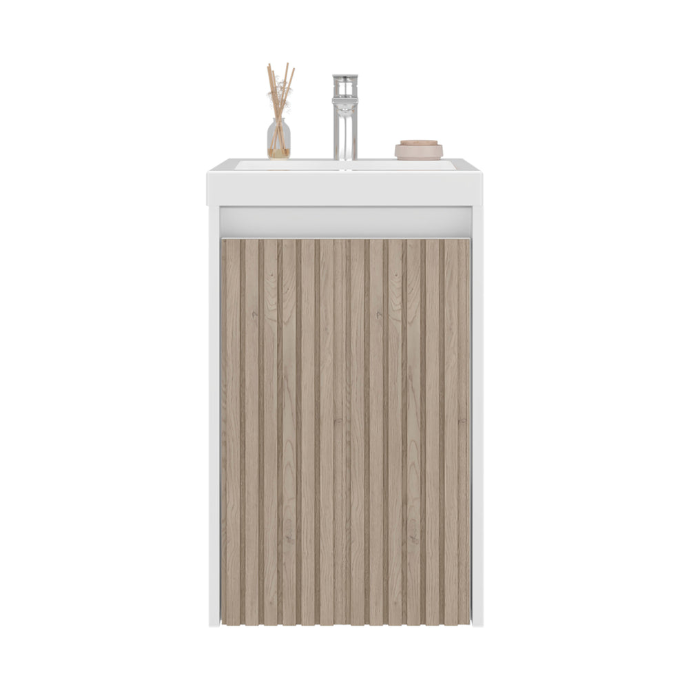16-Inch Homer Bathroom Vanity with Sink with Single Door – Indoor Use And Assembly Required
