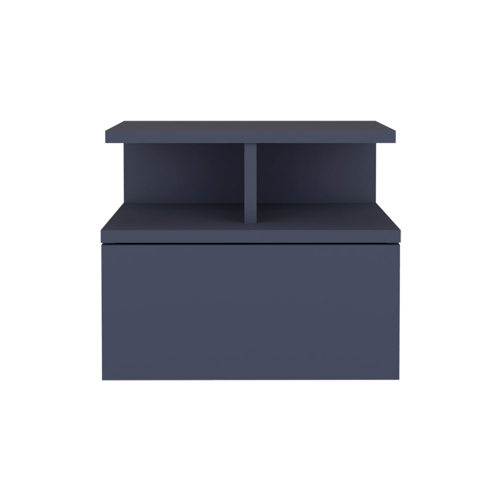 14-Inch Healy Nightstand with 1-Drawer and 2 Open Shelves – Functional Storage