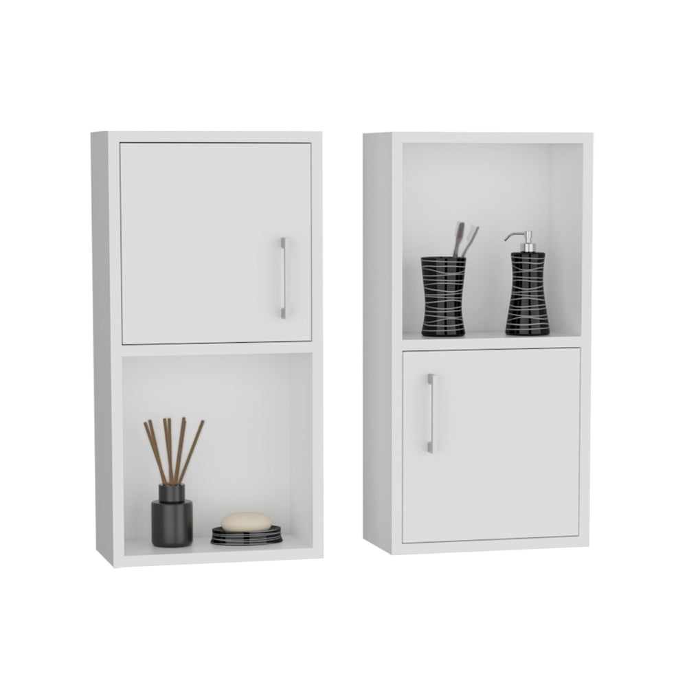 12-Inch Eak Medicine Cabinet with Wall-Mounted and Double Door – Discreet Door Storage