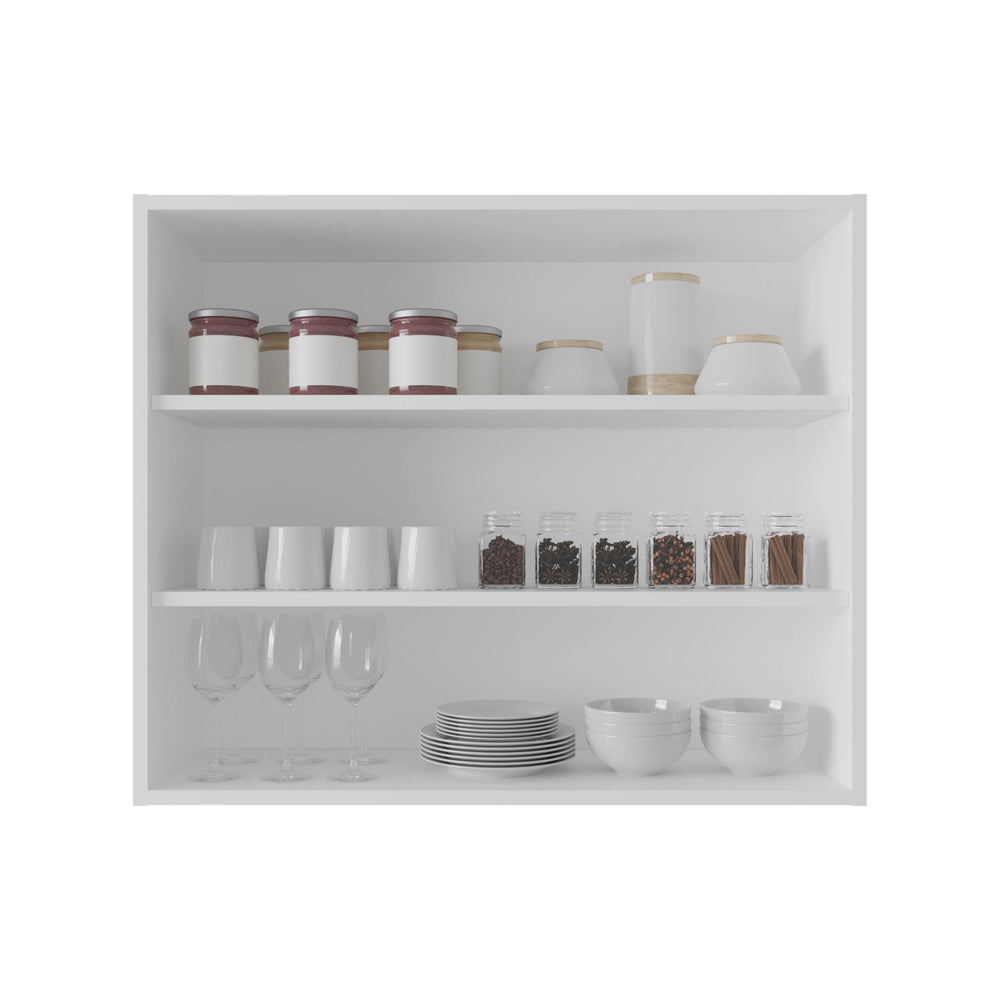 36-Inch Ida Floating Wall Shelves with 3 Open Shelves – Durable Easy-Clean Finish