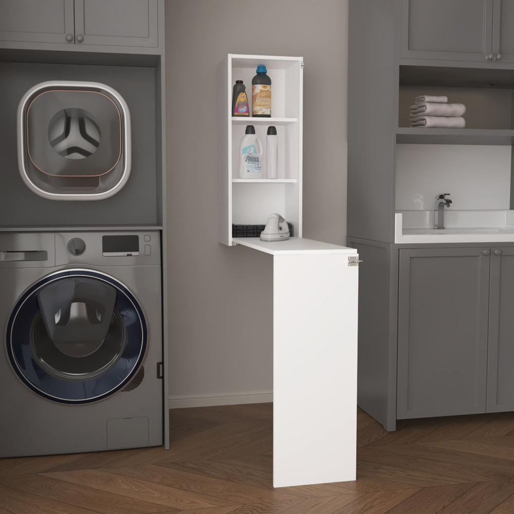 14-Inch Rupert Folding Furniture with 3 Open Shelves – Space-Saving Design