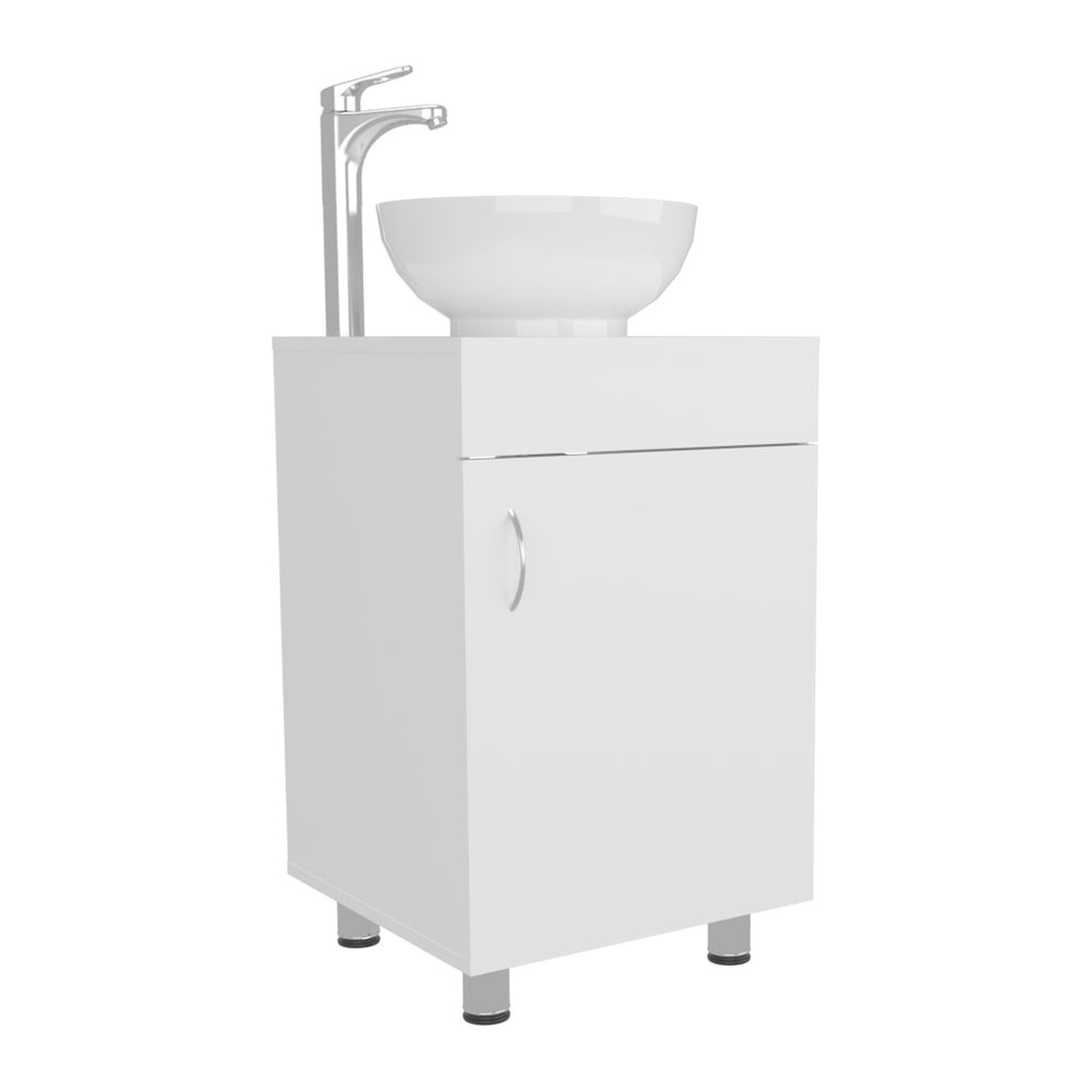 18-Inch Vicksburg Bathroom Vanity with Sink with Single Door – Durable Construction