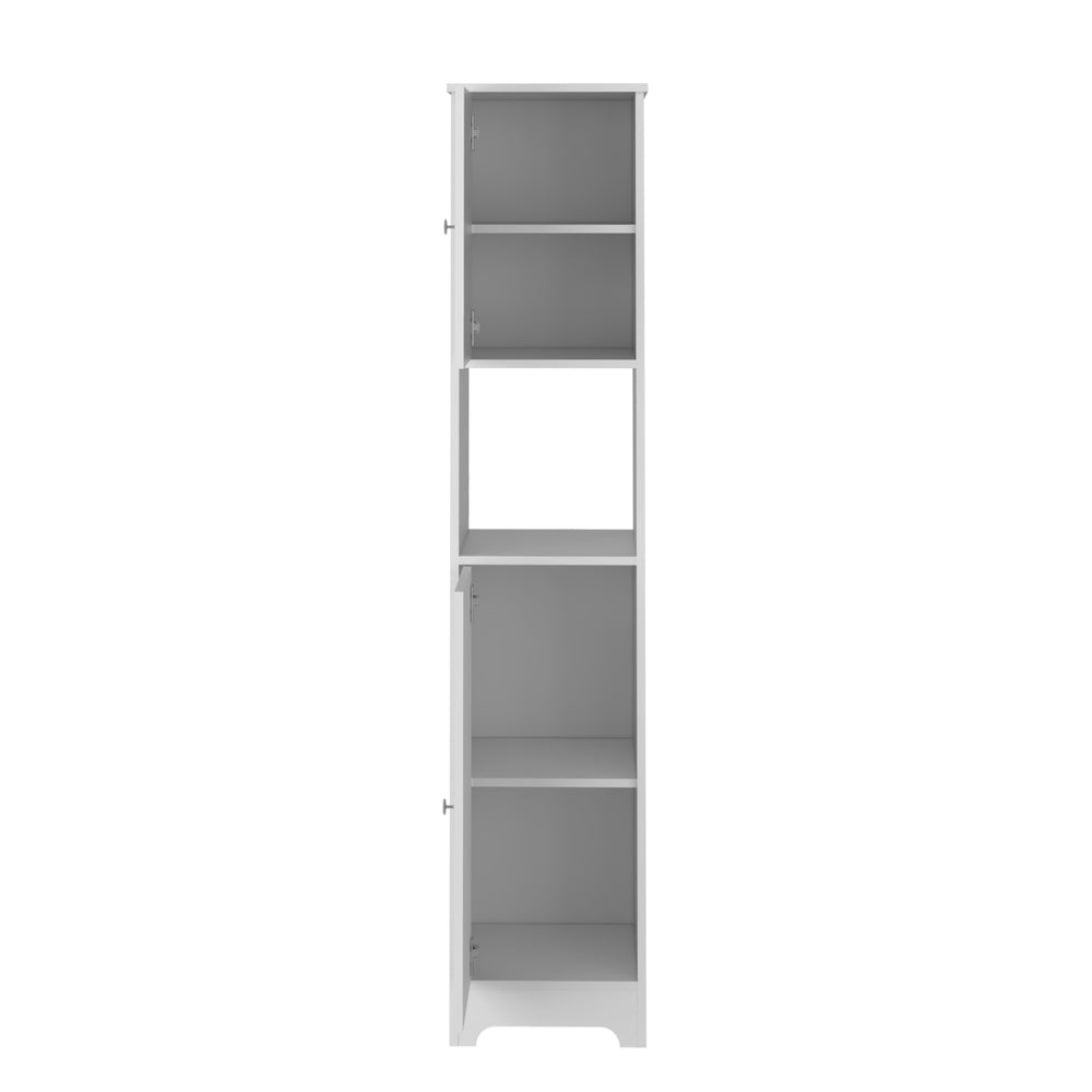 14-Inch Yaka Linen Tower Cabinet with Double Door – Certified, Assembly Required
