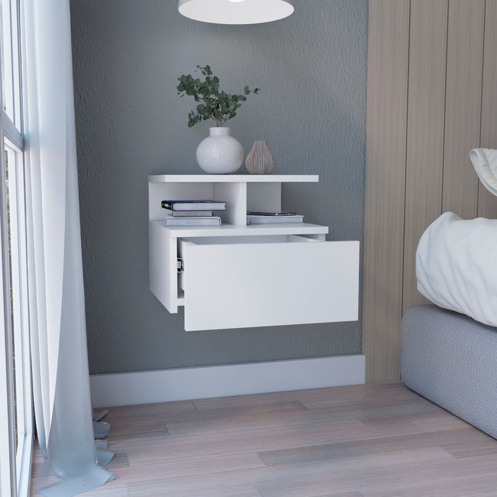 14-Inch Seward Nightstand with Wall-Mounted – Space-Saving Design