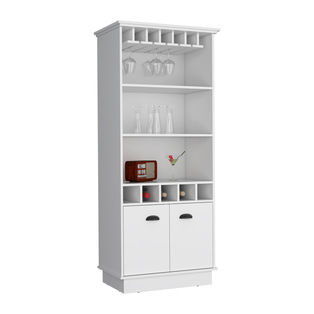 Elon Bar Cabinet with Wine Rack – Built-In Wine Storage