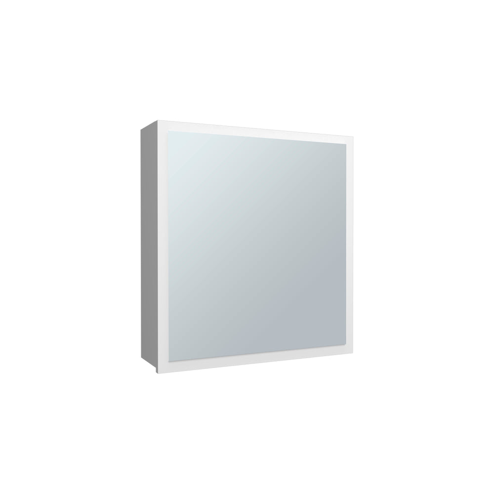 20-Inch Loring Medicine Cabinet with Single Door and 4 Open Shelves – Mirrored Medicine Cabinet
