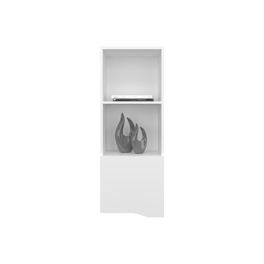 16-Inch Salem Wall Cabinet with Single Door and 3 Open Shelves – Bathroom Organization
