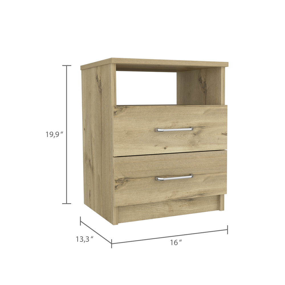 Salento Nightstand with 2-Drawer – Durable Construction