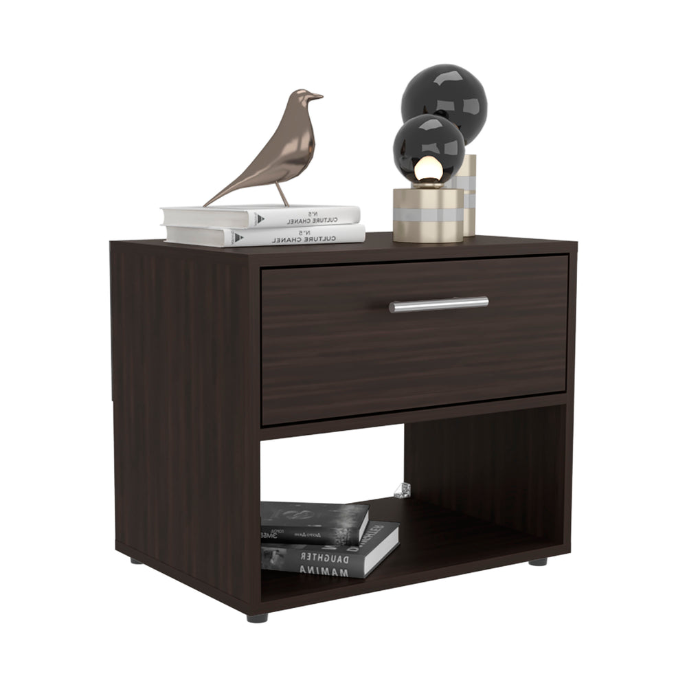21-Inch Noxen Nightstand with 1-Drawer – Drawer Storage Included